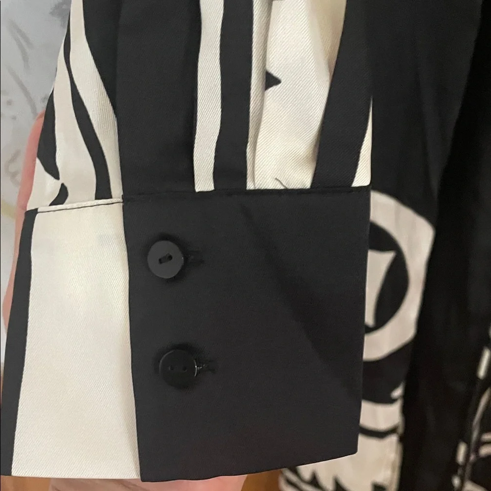 Mango Black and White Maxi Dress - Picture 3 of 7
